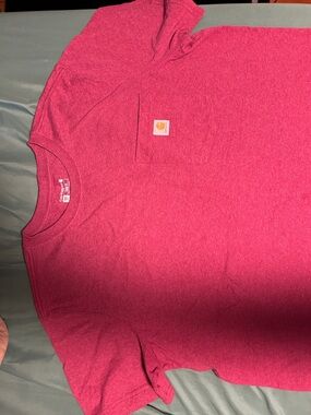 Carhartt Heathered Pink Short Sleeve Pocket Tee